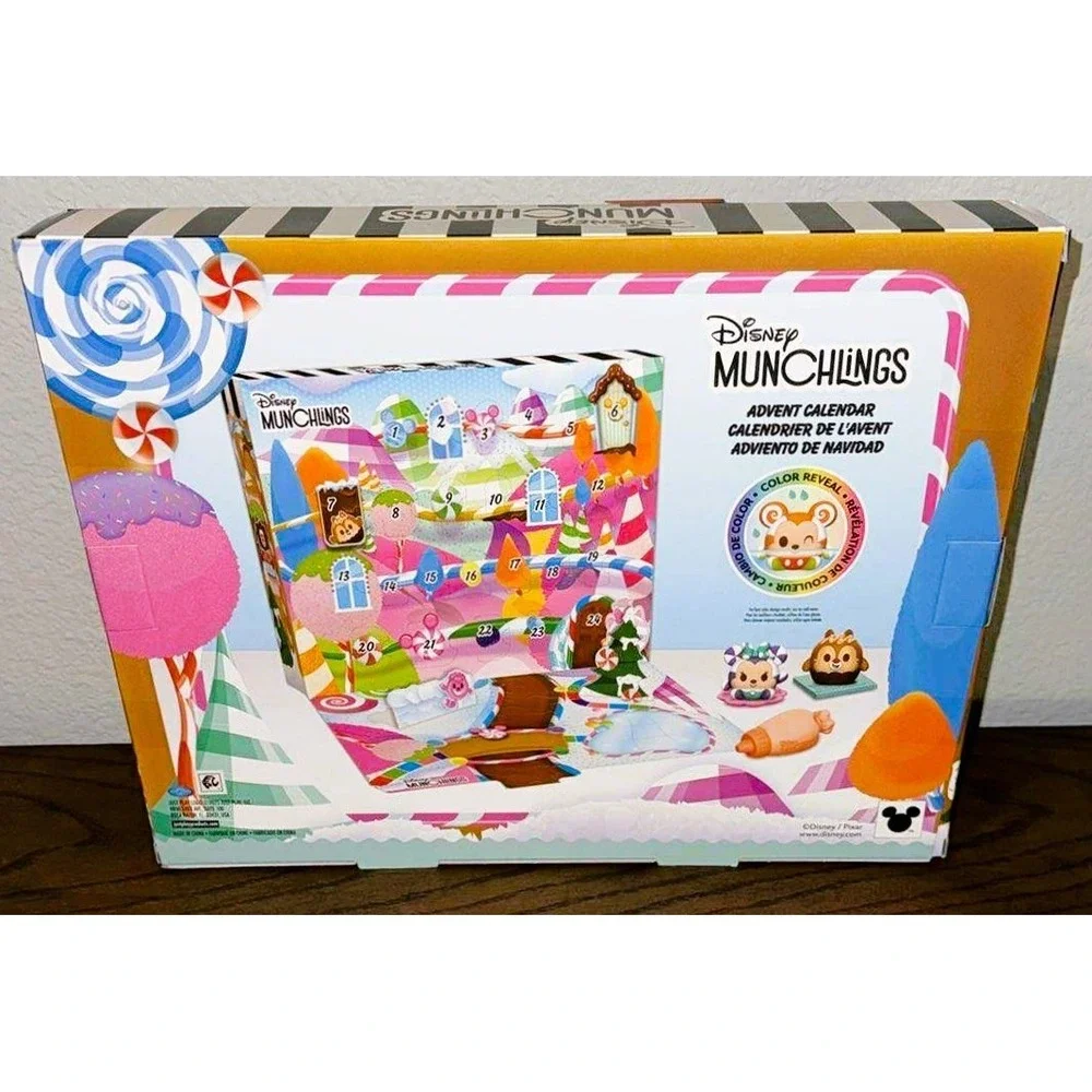 2025 Disney Munchlings Advent Calendar 24 Scented Color Reveal Toy Surprises NEW